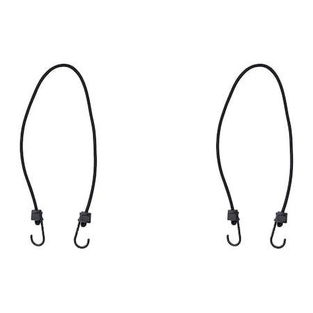 Homepage Black Bungee Cord 36 x 0.315 in., 2PK HO3300585